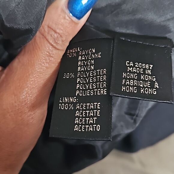 Thomo Women's Double-Breasted Cropped Blazer Small Black - Picture 11 of 16